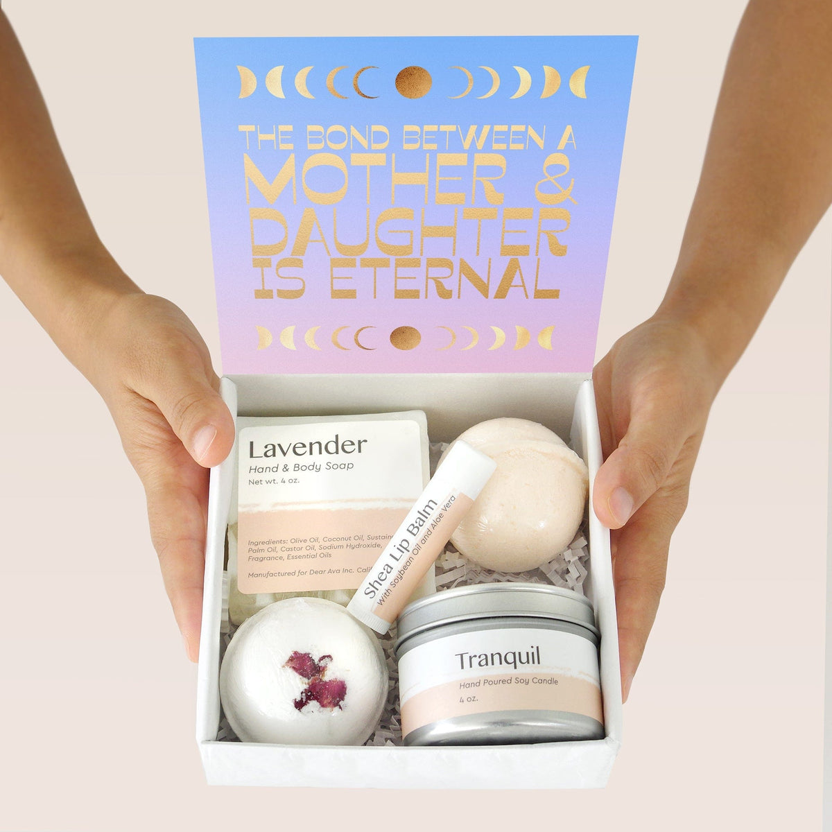 Mother & Daughter DoubleCircleNecklace Gift Box Set