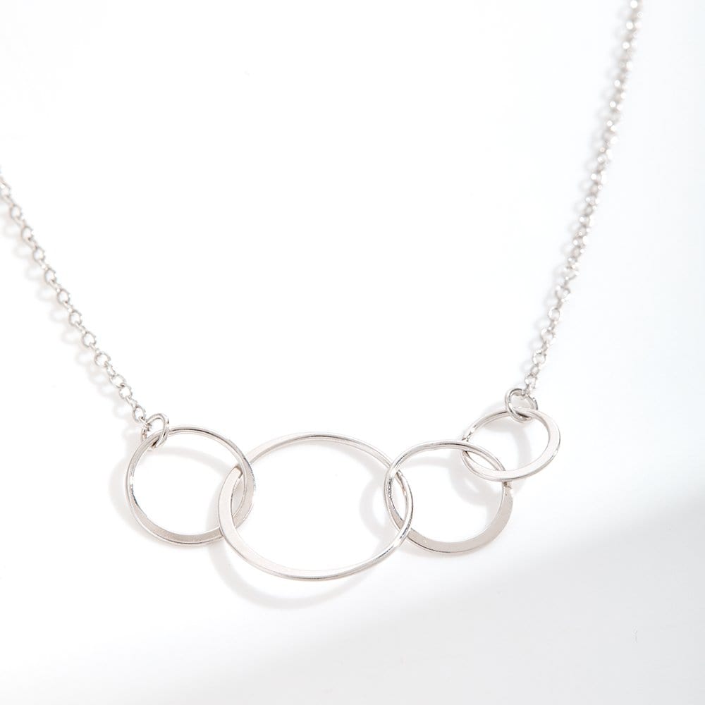Mother & Daughter Four Circles Necklace