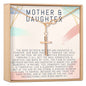 Mother & Daughter Infinity Cross  Necklace