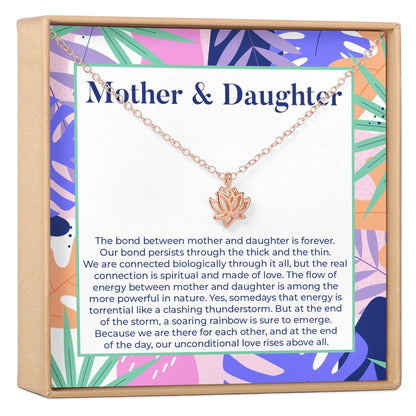 Mother & Daughter Lotus Necklace