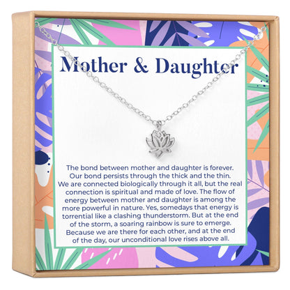 Mother & Daughter Lotus Necklace