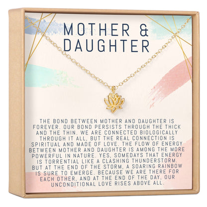 Mother & Daughter Lotus Necklace