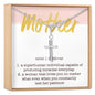Mother Infinity Cross  Necklace