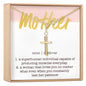 Mother Infinity Cross  Necklace