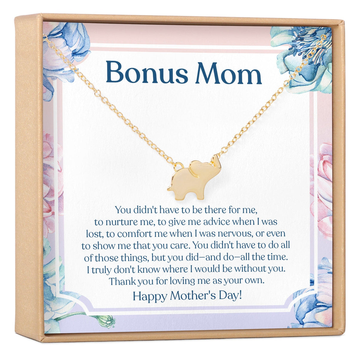 Mother's Day Elephant Pendant Necklace