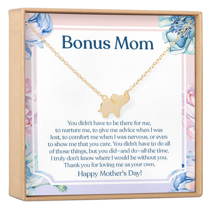 Mother's Day Elephant Pendant Necklace