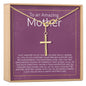 Mother's Day Gift From Husband Infinity Cross Necklace