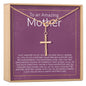 Mother's Day Gift From Husband Infinity Cross Necklace