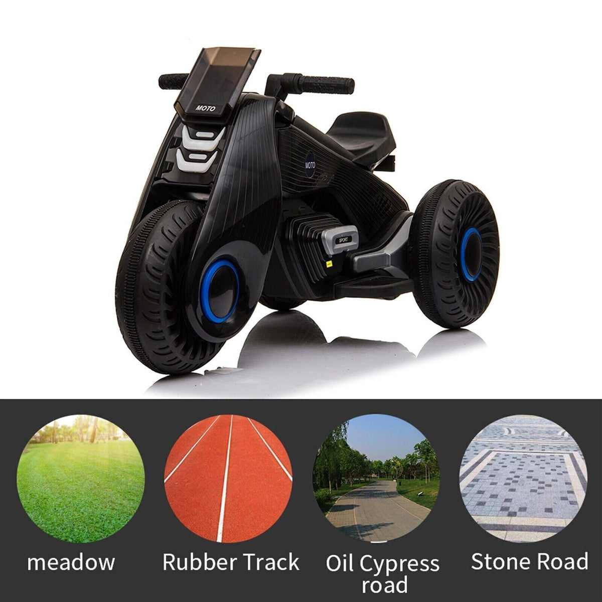 MP3 Kids Electric Motorcycle with Training Wheels - Perfect for Little Riders!