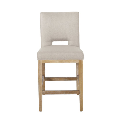 27 Inch Counter Stools, Set of 2, Fabric