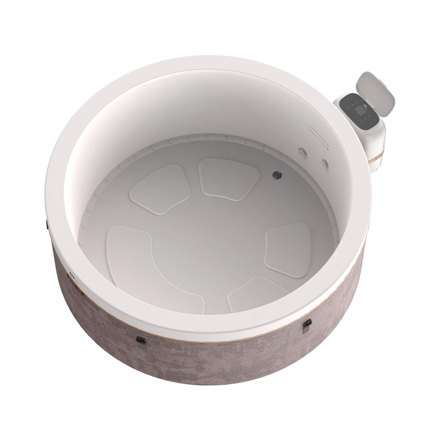 MSpa Cocoon Verto Series Six-Person Inflatable Round Hot Tub With Hydro Massage [F-CO063WE] (SAK50928)