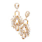 Multi Stone Evening Earrings