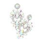 Multi Stone Statement Dangle Evening Earrings