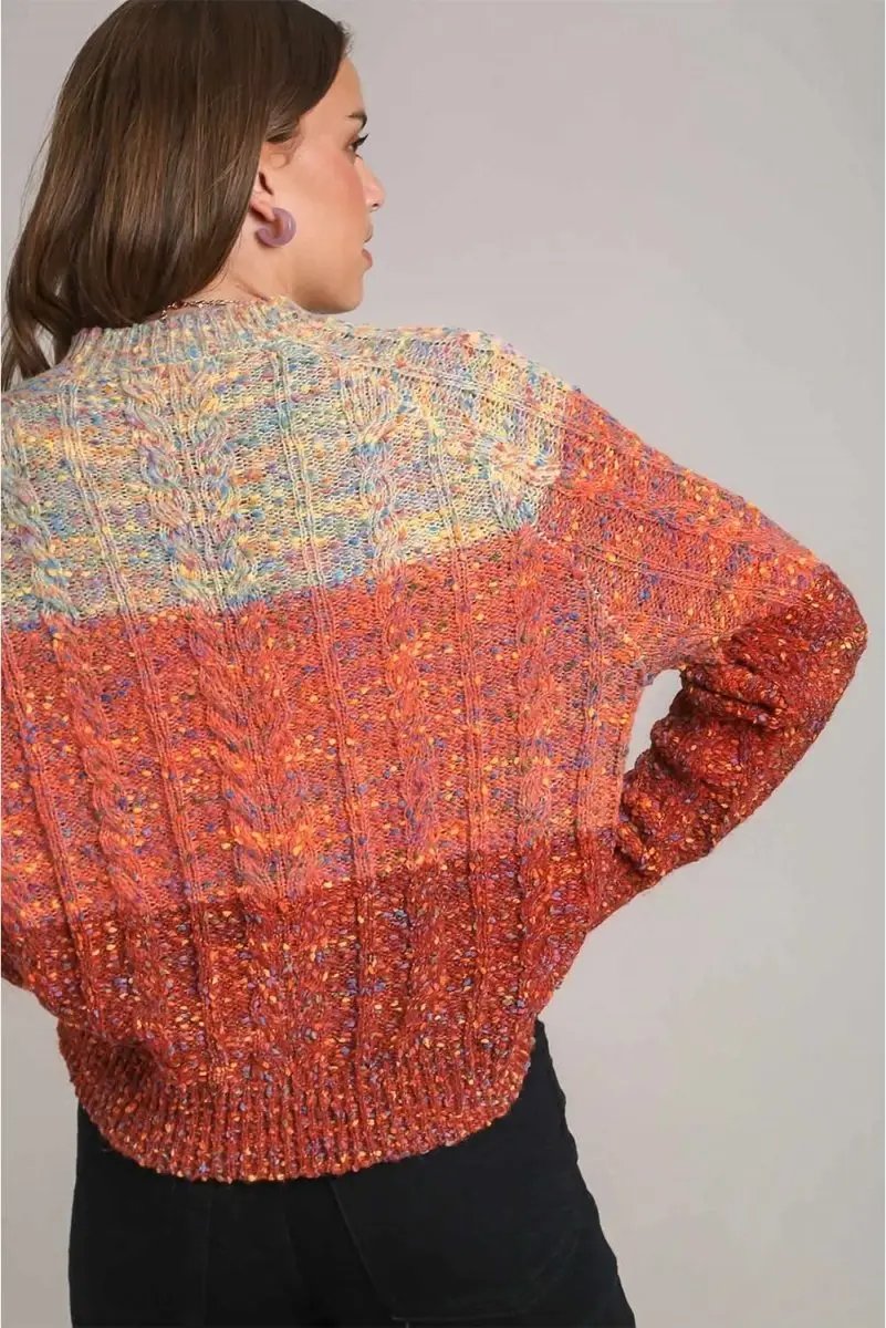 Sweaters Love Salve Confetti Wool Sweater Women's Daily Casual Knit Top - Soft & Colorful