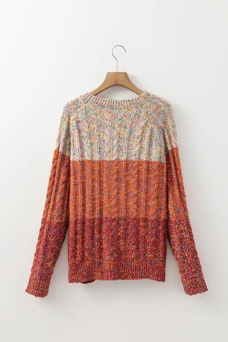 Sweaters Love Salve Confetti Wool Sweater Women's Daily Casual Knit Top - Soft & Colorful