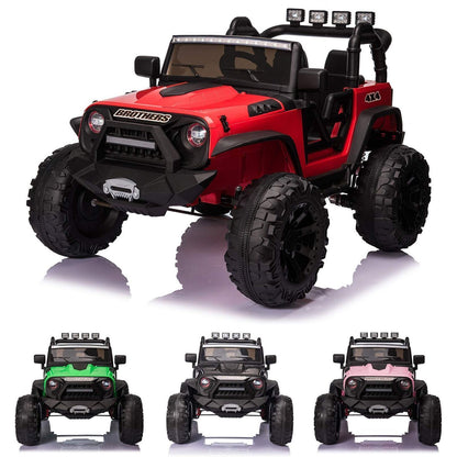 12V/24V Battery-Powered Jeep with High-Power Wheels and Music for Endless Fun!