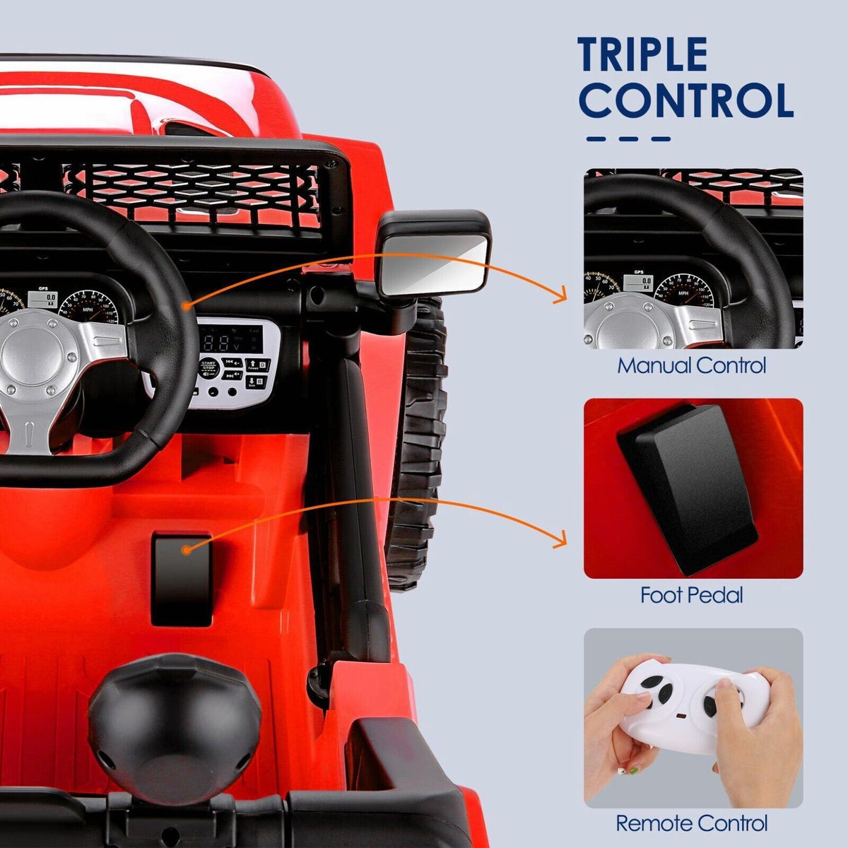 Music-Powered 12V/24V Battery Jeep for Kids: The Ultimate Ride-On Experience!