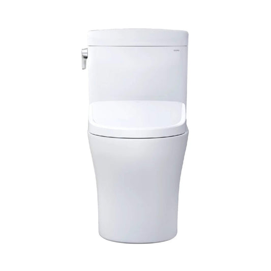 [MW4364736CEMFGN#01] TOTO Aquia IV Cube 1.28 GPF And 0.9 GPF Dynamax Tornado Flush Toilet With Washlet S7A Bidet Seat (SAK74285)