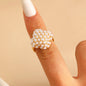 Light Luxury Geometric Line Ring