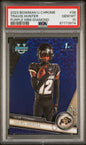 Graded 2023 Topps Bowman U Chrome Travis Hunter #36 Purple Diamond #/399 Rookie RC Football Card PSA 10 Gem Mint