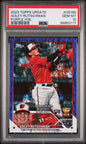 Graded 2023 Topps Update Adley Rutschman #US180 Purple Foil #/799 Rookie RC Baseball Card PSA 10 Gem Mint