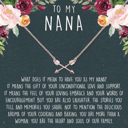 Nana Double Intersecting Arrows Necklace
