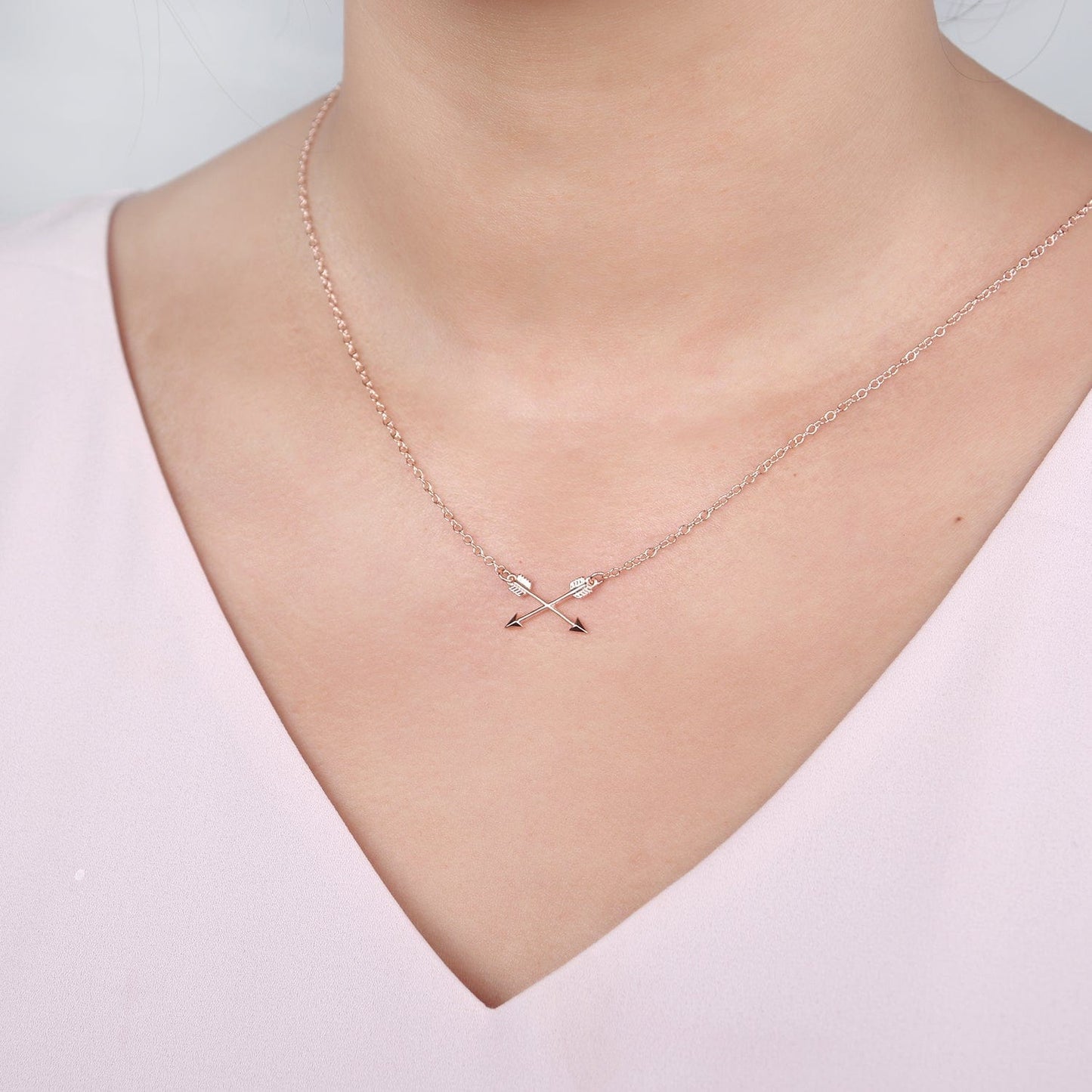Nana Double Intersecting Arrows Necklace