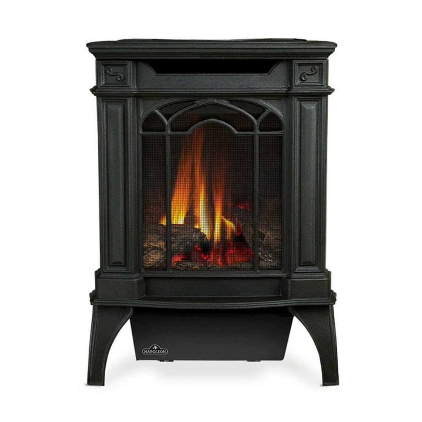 Napoleon Arlington 20 19-Inch Cast Iron Direct Vent Metallic Black Natural Gas Stove [GDS20NE] (SAK18258)