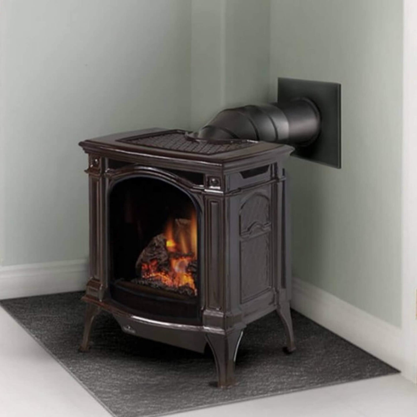 Napoleon Bayfield 25-Inch Direct Vent Electronic Ignition Natural Gas Cast Iron Stove [GDS25NA-1] (SAK95498)