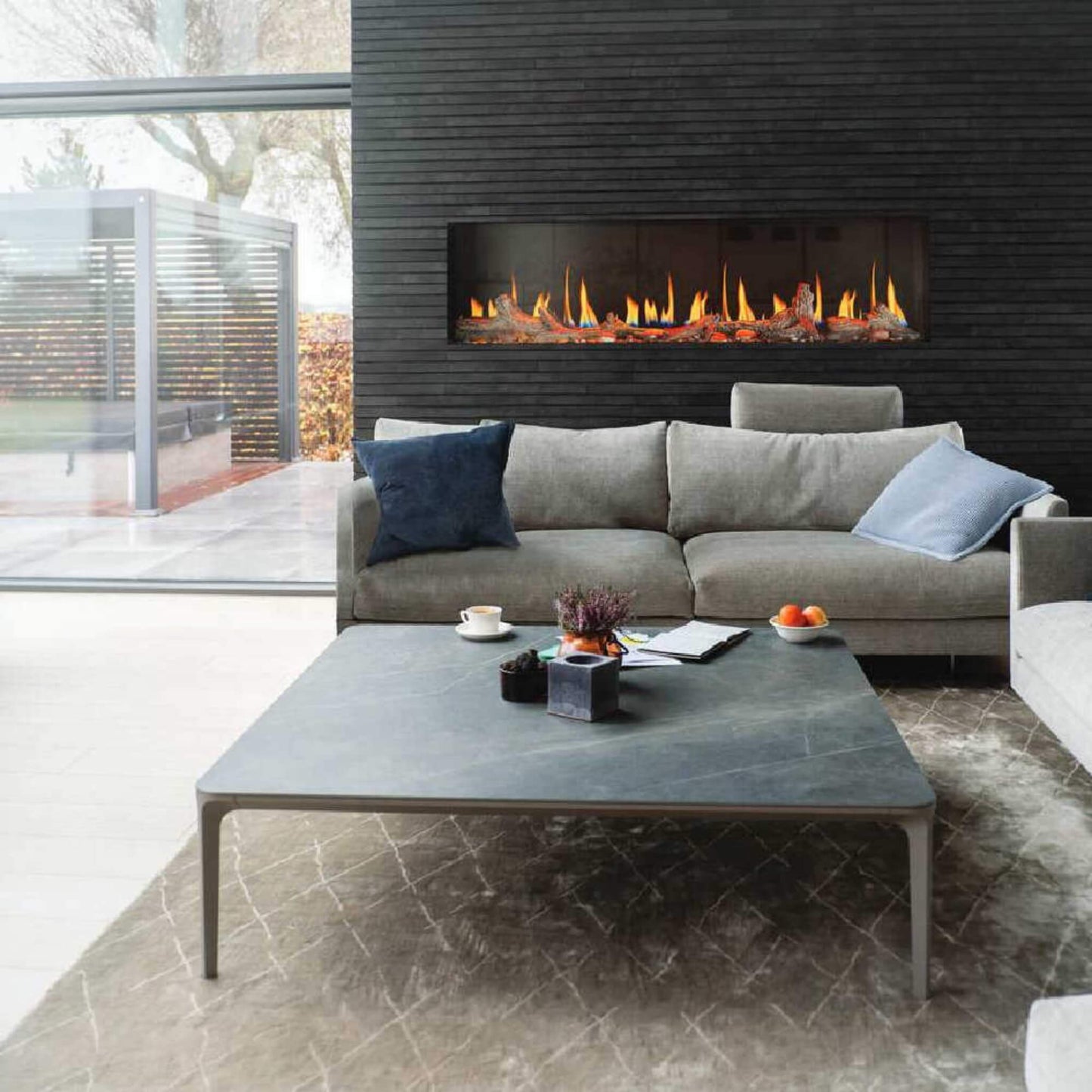 Napoleon Luminex 65-Inch LCD Built-In Electric Fireplace With Remote Control [NEFL65LCD-3SV] (SAK83665)