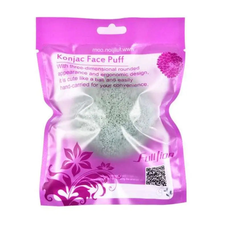 Natural Round Shap Konjac Sponge Face Cleaning Puff