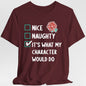 Naughty & Nice Christmas D&D T-Shirt
