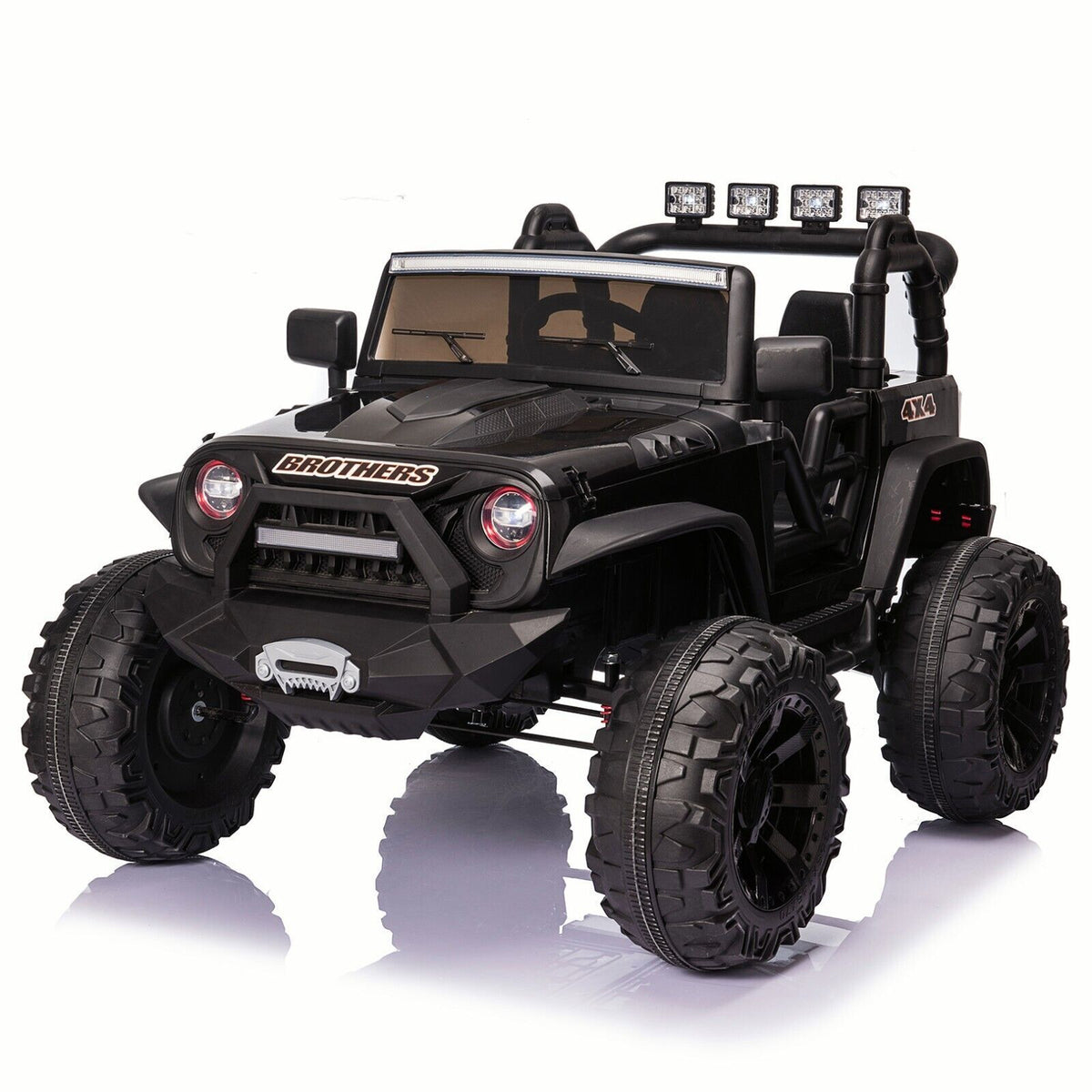 24V Electric Ride On Jeep Toy Car with USB, Bluetooth, and Remote Control for Kids