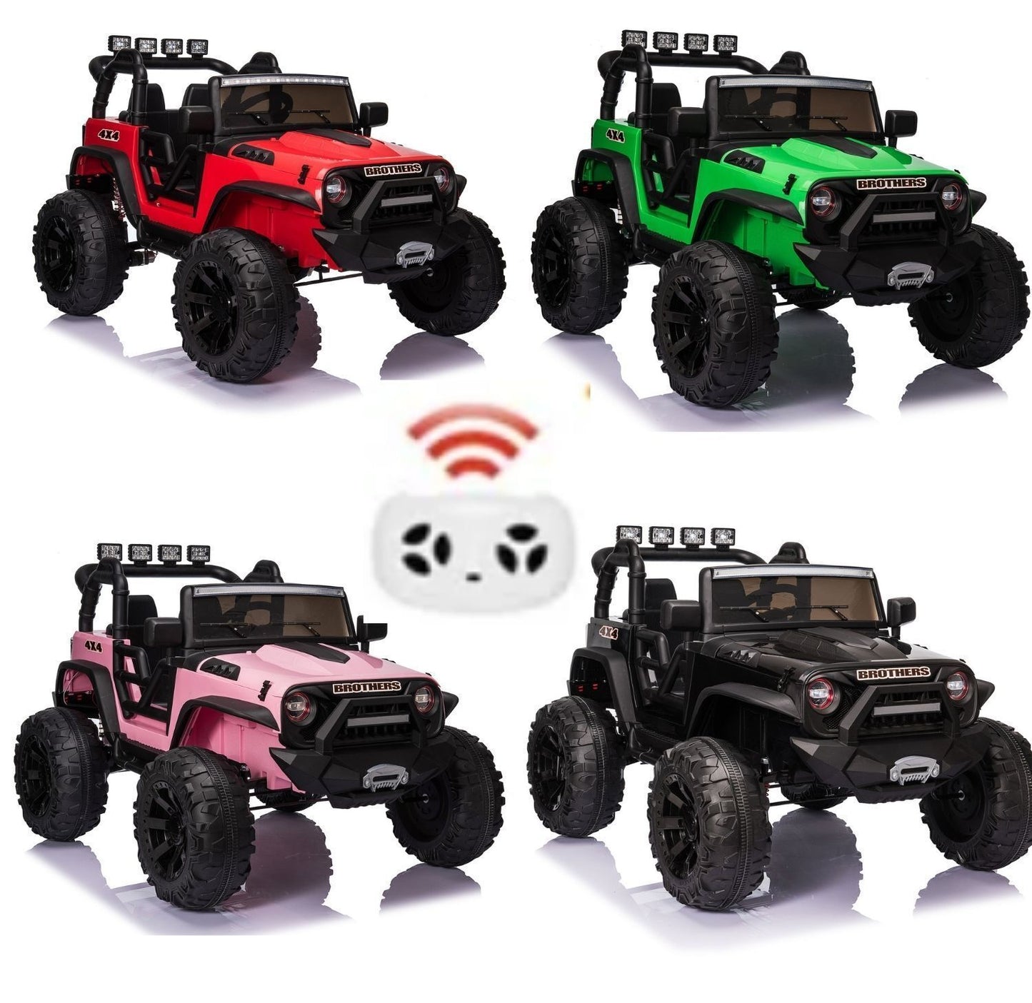 New 24V Electric Ride-On Jeep Toy Car with Remote Control and Bluetooth Connectivity for Kids