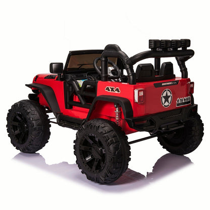New 24V Electric Ride-On Jeep Toy Car with Remote Control and Bluetooth Connectivity for Kids