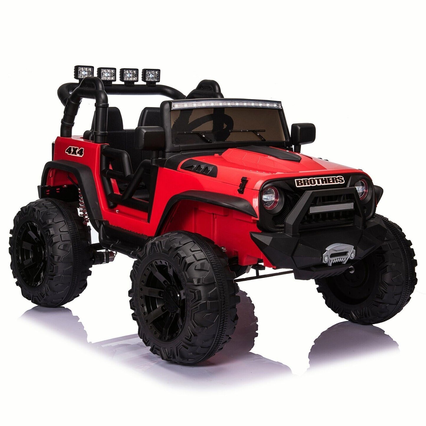 New 24V Electric Ride-On Jeep Toy Car with Remote Control and Bluetooth Connectivity for Kids