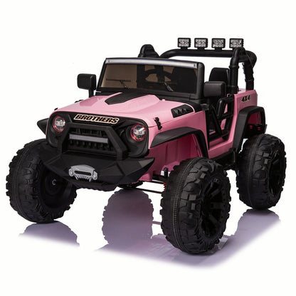 New 24V Electric Ride-On Jeep Toy Car with Remote Control and Bluetooth Connectivity for Kids