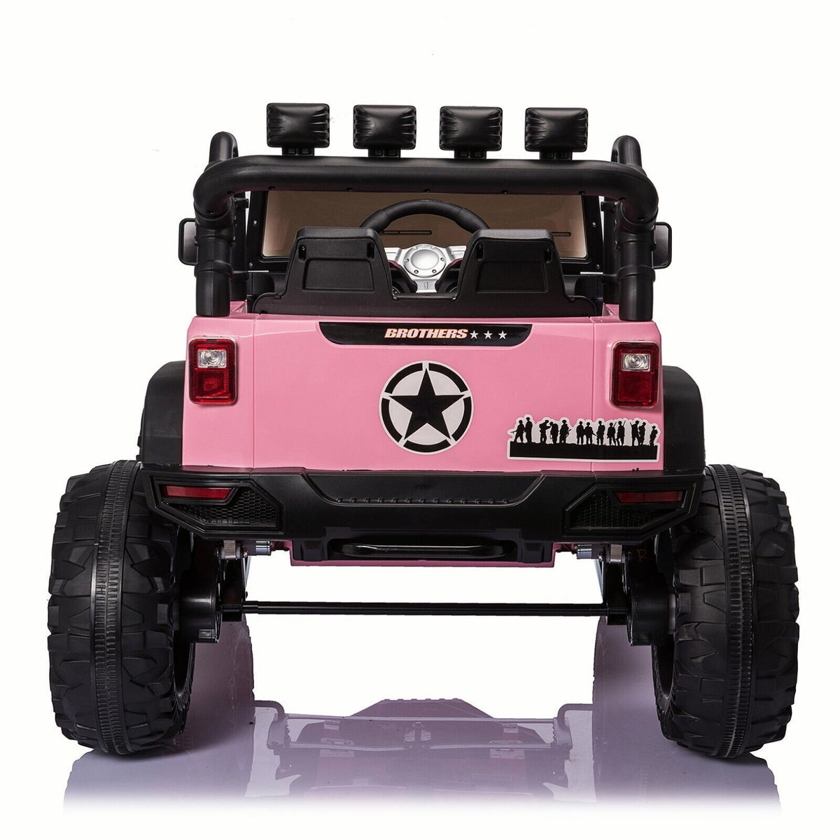 New 24V Electric Ride-On Jeep Toy Car with Remote Control and Bluetooth Connectivity for Kids