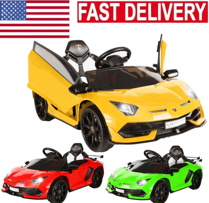 New Lamborghini 12V Kids Electric Ride On Car with Remote Control and MP3 Player