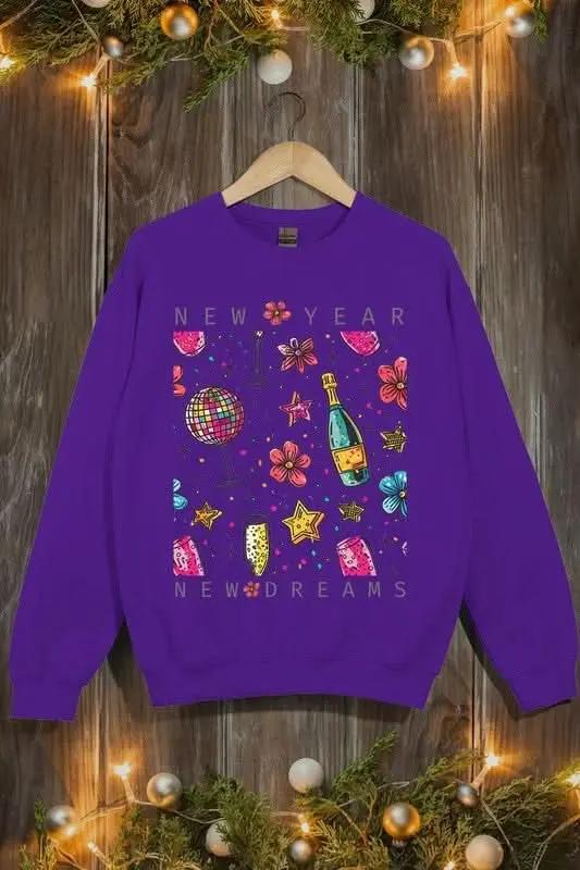 Color Bear Graphic Fleece Sweatshirt Unisex Pullover
