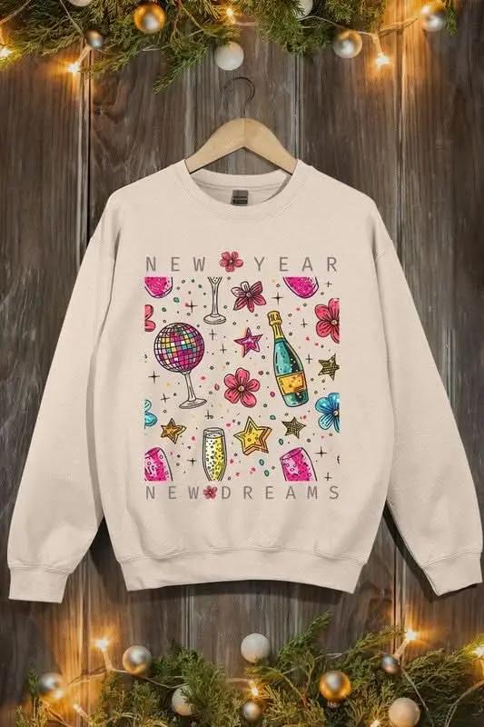 Color Bear Graphic Fleece Sweatshirt Unisex Pullover