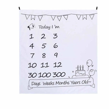 Newborn Baby Milestone Photography Blanket - # BAGE41110002