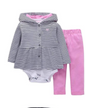 Newborn Fleece Hooded Jacket and Romper Set | 24 different models - # BAAA51210041
