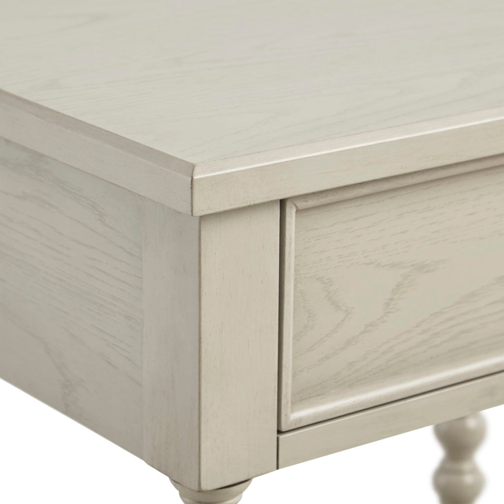 Nightstand With 1 Drawer And Turned Legs