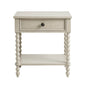 Nightstand With 1 Drawer And Turned Legs