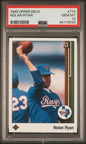 Graded 1989 Upper Deck Nolan Ryan Throwing Football #774 Baseball Card PSA 10 Gem Mint