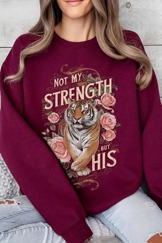Color Bear Tiger Graphic Unisex Sweatshirt Oversized