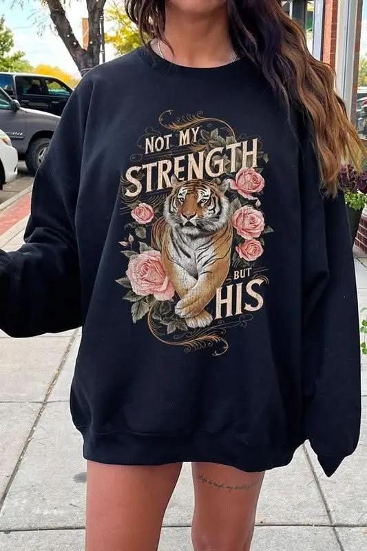 Color Bear Tiger Graphic Unisex Sweatshirt Oversized