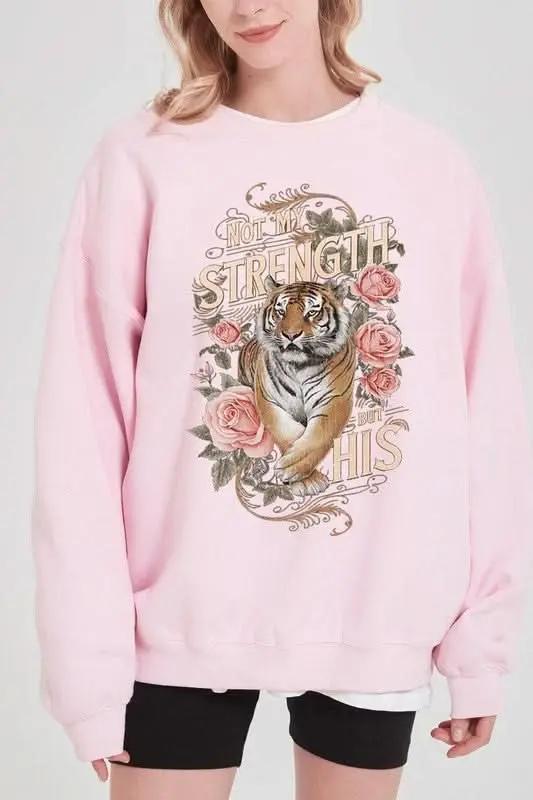 Color Bear Tiger Graphic Unisex Sweatshirt Oversized