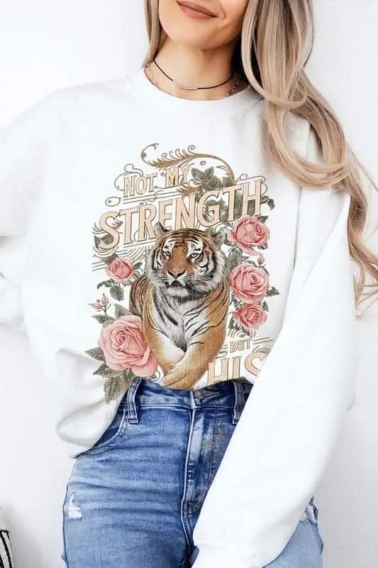 Color Bear Tiger Graphic Unisex Sweatshirt Oversized